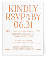Letterpress Multi-Event RSVP Cards