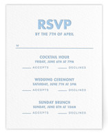 Letterpress Multi-Event RSVP Cards