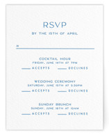 Letterpress Multi-Event RSVP Cards