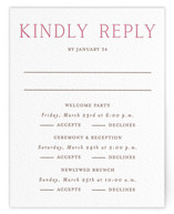 Letterpress Multi-Event RSVP Cards
