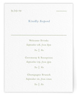 Letterpress Multi-Event RSVP Cards