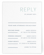 Letterpress Multi-Event RSVP Cards