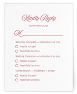 Letterpress Multi-Event RSVP Cards