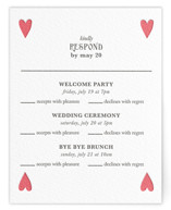 Letterpress Multi-Event RSVP Cards