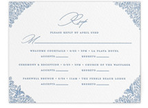 Hummingbird Botanicals Letterpress Multi-Event RSVP Cards