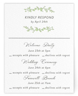 Flower Garden Letterpress Multi-Event RSVP Cards