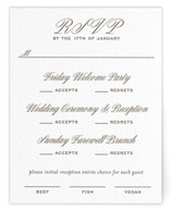 Basque Letterpress Multi-Event RSVP Cards