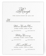 Bliss Letterpress Multi-Event RSVP Cards