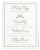 Crestino Letterpress Multi-Event RSVP Cards