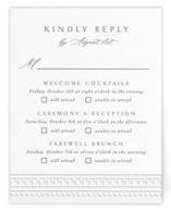 Heirloom Needlework Letterpress Multi-Event RSVP Cards
