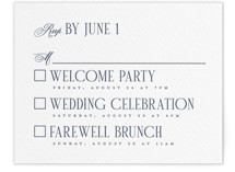 London Letterpress Multi-Event RSVP Cards