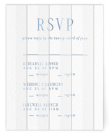 Subtle Stripes Letterpress Multi-Event RSVP Cards