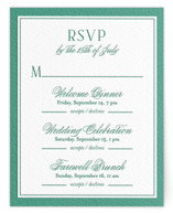 Fresh Classic Letterpress Multi-Event RSVP Cards