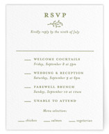 Garden Script Letterpress Multi-Event RSVP Cards