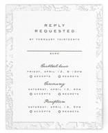 Subtle Marble Letterpress Multi-Event RSVP Cards