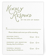 Marshland Letterpress Multi-Event RSVP Cards