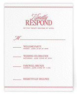 Vermilion Letterpress Multi-Event RSVP Cards