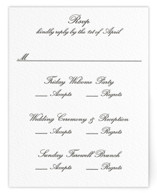 Letterpress Multi-Event RSVP Cards