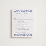Embroidered Letterpress Multi-Event RSVP Cards