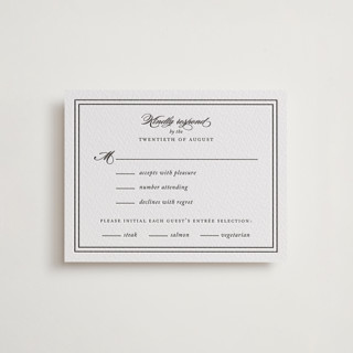 Eloquence Letterpress RSVP Cards
