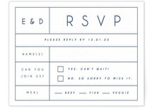 Moderno Letterpress RSVP Cards