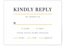The Space Between Letterpress RSVP Cards