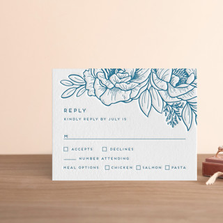 Belle Fleur Letterpress RSVP Cards