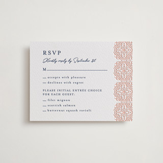 Tiles Letterpress RSVP Cards