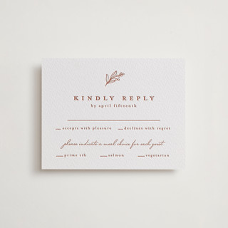 Pressed Botanicals Letterpress RSVP Cards