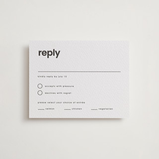 min mod Letterpress RSVP Cards