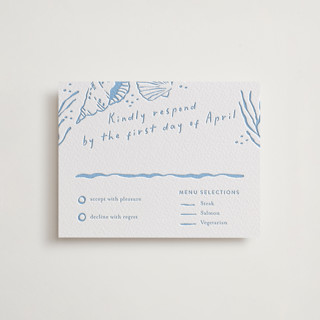 Shoreline Letterpress RSVP Cards