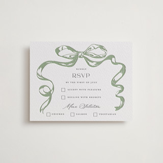 Big Bow Letterpress RSVP Cards