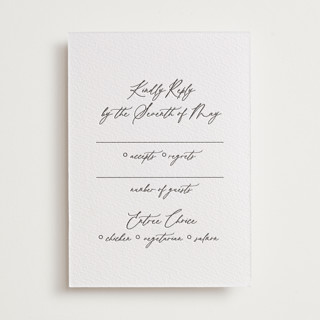 Ever classic Letterpress RSVP Cards