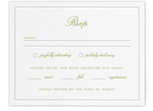 Letterpress RSVP Cards