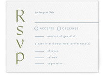 Letterpress RSVP Cards
