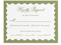 Ethereal gardens Letterpress RSVP Cards
