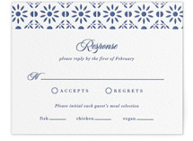 Talavera Tiles Letterpress RSVP Cards