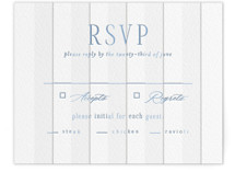 Subtle Stripes Letterpress RSVP Cards