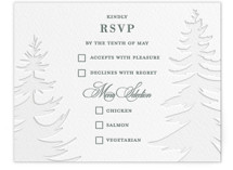Evergreen Letterpress RSVP Cards