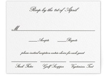 Letterpress RSVP Cards