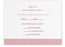 Classic Cherries Letterpress RSVP Cards