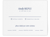 bluebell dinner Letterpress RSVP Cards