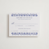 Embroidered Letterpress RSVP Cards