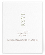 Letterpress RSVP Online Enclosure Cards