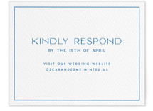 Letterpress RSVP Online Enclosure Cards
