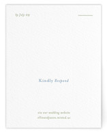 Letterpress RSVP Online Enclosure Cards