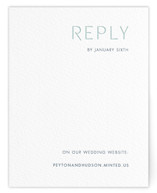 Letterpress RSVP Online Enclosure Cards