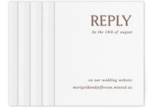 Letterpress RSVP Online Enclosure Cards