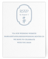 Letterpress RSVP Online Enclosure Cards
