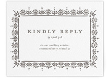 Cosette Letterpress RSVP Online Enclosure Cards